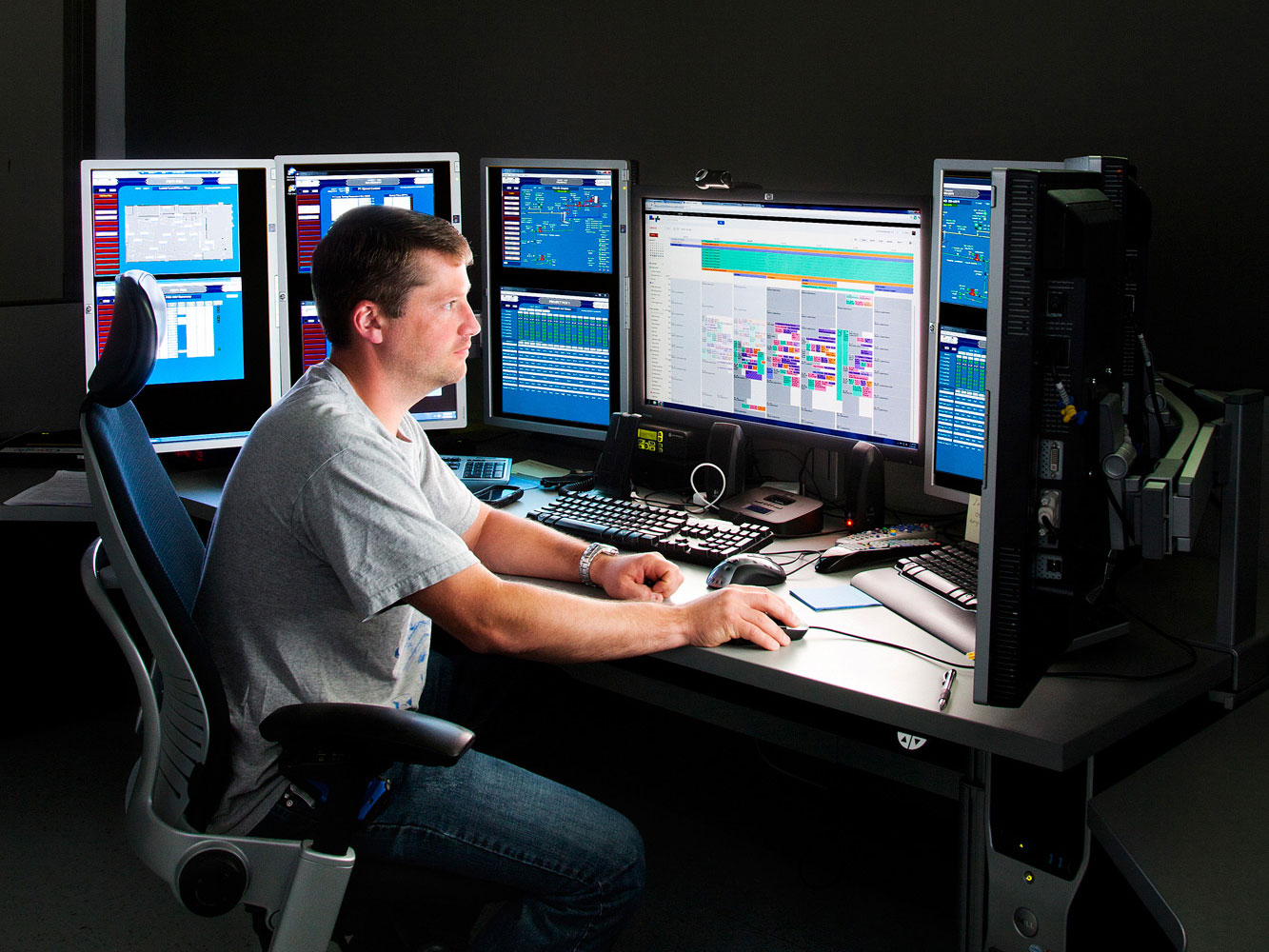 Poste de commande du centre de données de Google à Comté de Mayes, Oklahoma