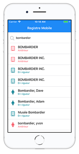 Registre Mobile (des entreprises du Québec)
